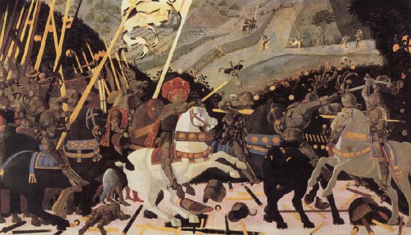 UCCELLO, Paolo The battle of San Romano Norge oil painting art
